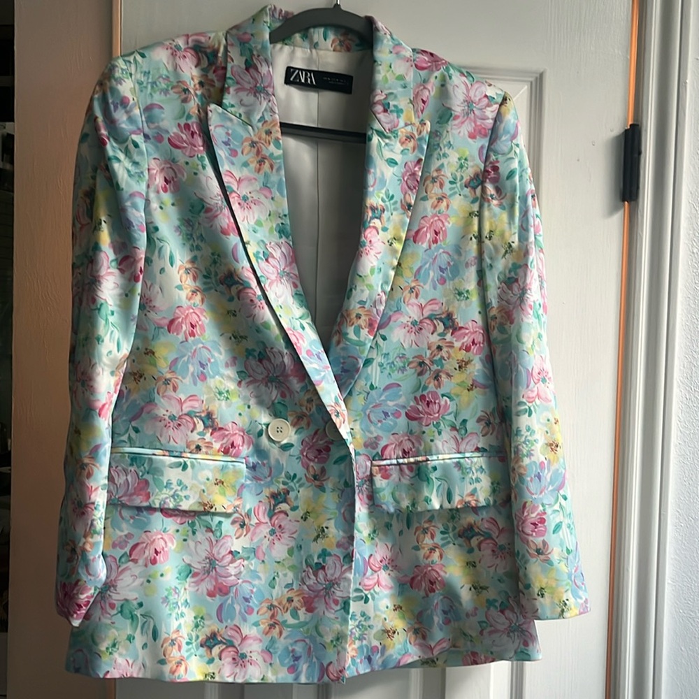 Zara flora blazer
